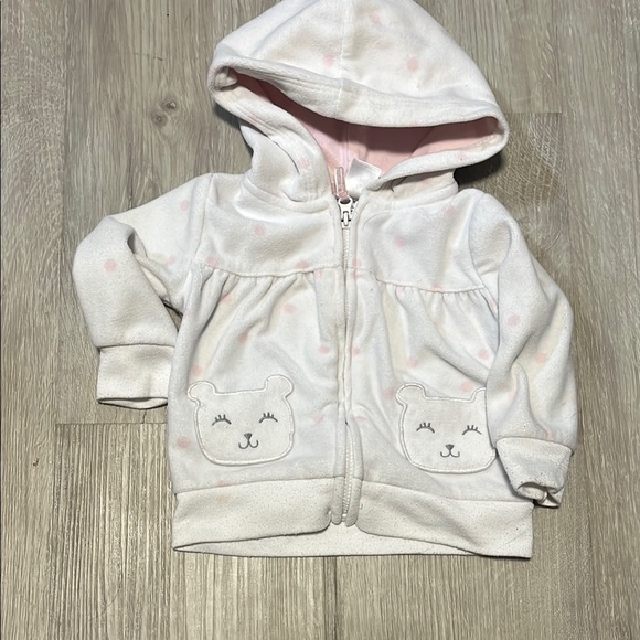 4 for $20 Cozy White and Pink Kids Hoodie - Picture 1 of 1